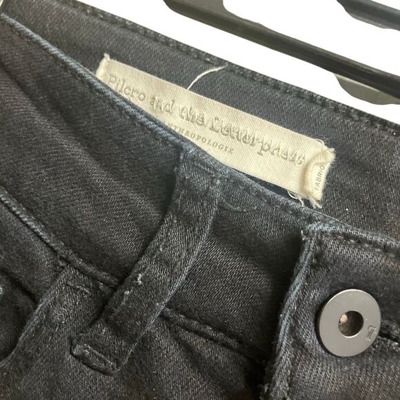 Pilcro and the letterpress by Anthropologie high rise skinny black jeans size 27 - Picture 5 of 7